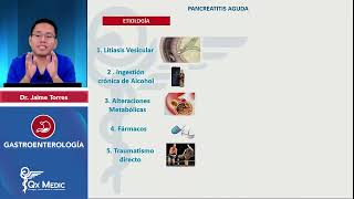 Pancreatitis aguda ETIOLOGIAFISIOPATOLOGIA INDICE DESCRIPCION GASTROENTEROLOGÍA QX MEDIC 2023 [upl. by Ikoek166]