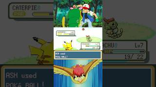 Ash Catches Caterpie amp Pidgeotto  Pokémon AshGray [upl. by Enohpesrep994]