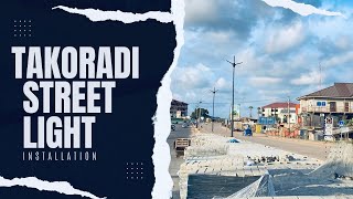 Update On The Ongoing Asphalting amp Installation Of Street Lights On Takoradi Anaji Road [upl. by Dalton303]