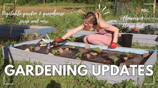 Two months of gardening  greenhouse vegetable garden and flowers [upl. by Radu]