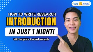 Write the INTRODUCTIONBACKGROUND OF THE STUDY in just 1 NIGHT  Thesis Secret Tricks [upl. by Noyk942]