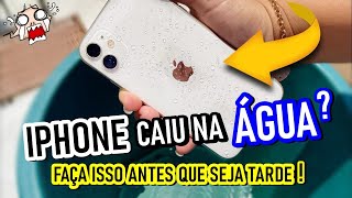 IPHONE CAIU NA ÁGUA Faça isso antes que seja tarde de mais  Toda linha iPhone [upl. by Eed597]