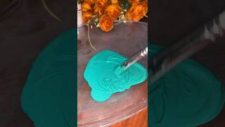 How to make Turquoise Colour  color mixing tutorial  relaxing video shorts art trending [upl. by Nadnarb]