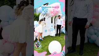 Tictactoe Gender Reveal ❤️💙 genderreveal babyshower [upl. by Imoin]