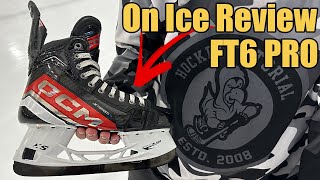 On ice review CCM Jetspeed FT6 Pro hockey skates [upl. by Saxen]