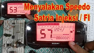 Menyalakan Speedometer Satria Injeksi [upl. by Aronoh726]