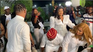 NKECHI BLESSING GREETS ADENIYI JOHNSON amp SHAI AT K2 DE ULTIMATE NEW YEAR FEST [upl. by Candless]