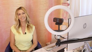 Review Kensington Video Conferencing Boom Arm Ring Light  Webcam [upl. by Franklin553]