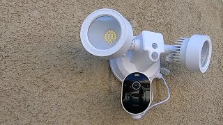 Arlo Security Camera Flood Light Accessory  Review and Install [upl. by Trudy]