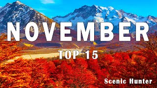 15 Best Places To Visit In November 2024  November Travel Guide [upl. by Eitra810]