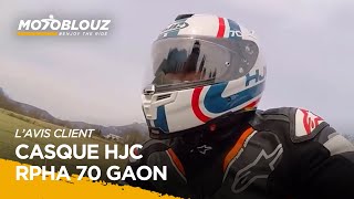 Test du casque HJC RPHA 70  GAON par Lionel Client Motoblouz [upl. by Ecnirp]