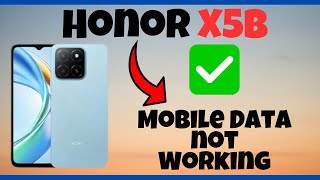 How to Fix Mobile Data not Working Honor X5b [upl. by Anirtap678]