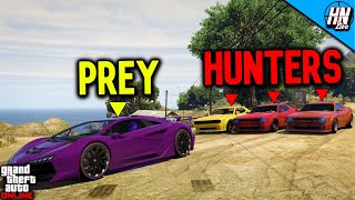 ZENTORNO vs HELLFIRES  GTA 5 ManHunt [upl. by Robinet575]