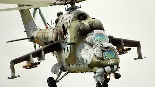 Military Mil Mi24 in action at german airshow [upl. by Ortiz722]