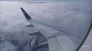 Air New Zealand Airbus A320 Inflight Landing Queenstown Airport [upl. by Yrennalf]