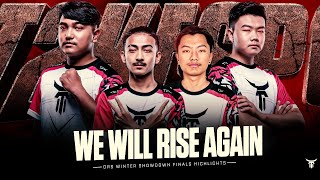 We Will Rise Again  Highlights  DRS WINTER SHOWDOWN FINAL  T2K ESPORTS [upl. by Whitten835]