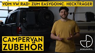 Das Heckträger System für den original VW T6 Fahrradträger  Die easygoinc backrackBASE [upl. by Neelyk113]