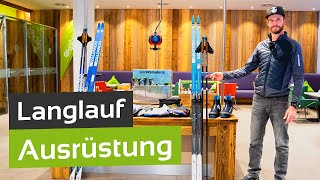 Langlauf Die richtige Ausrüstung für Klassisch und Skating [upl. by Twum]