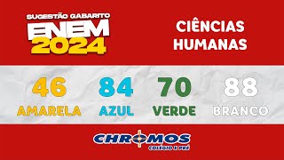 Gabarito ENEM 2024 CHROMOS  Prova Amarela Questão 46  Ciências Humanas [upl. by Nimajaneb]