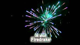 Firedrake 500 Gram Cake Fireworks [upl. by Esiuqram210]