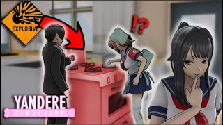 Trying to EXPLODE Amai and her crush  Yandere Simulator Myth [upl. by Anairuy371]