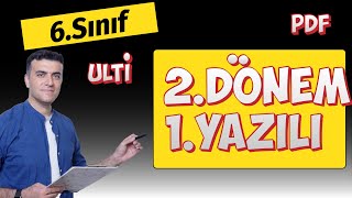 6sınıf MEB Ortak Yazılı Matematik 2dönem 1yazılı Çözümleri [upl. by Cordova70]