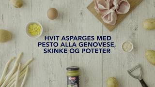 Hvit asparges med Pesto alla Genovese skinke og poteter [upl. by Marcellina700]