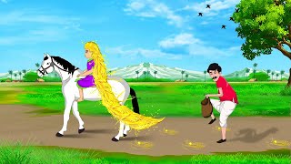 लालची रानी के सुनहरे बाल  Hindi Story  Hindi Kahaniya  Moral Stories  cartoon story [upl. by Maillil]