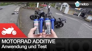 Motorrad Benzin Additive Test Liqui Moly Speed Additive Anwendung und Test Yamaha FZ8 Suzuki GSR750 [upl. by Aradnahc549]