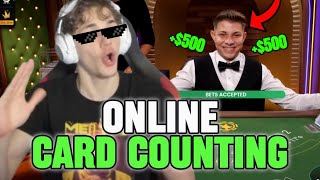 I COUNTED CARDS ON ONLINE BLACKJACK AND MAKE INSANE PROFIT [upl. by Oiril]