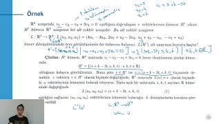 Hafta 10 Ders 1 Lineer Cebir 2 Lineer Dönüşümler İzomorfiler [upl. by Viradis]