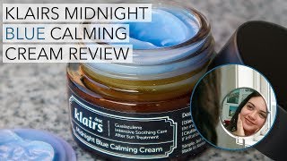 Klairs Midnight Blue Calming Cream Review [upl. by Gay]