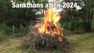 Video af sankthans bål den 23 juni 2024 [upl. by Toft694]