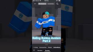 Rating Roblox Avatars Part 2 [upl. by Marolda477]