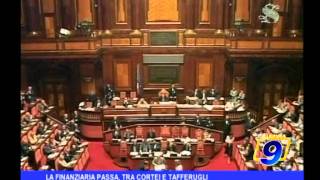 La finanziaria passa tra cortei e tafferugli [upl. by Atiuqam600]