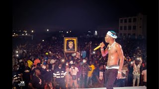 SHATTA WALE storms Black Star Square with massive performance as SM Fans throw coins on Wale [upl. by Atteuqram]