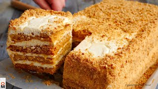 Торт quotМедовикquot за 30 МИНУТ Без Лишних Заморочек  Honey Cake Recipe [upl. by Ahsak]