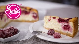 HimbeerKäsekuchen mit Knusperboden  Sallys Welt [upl. by Penthea]