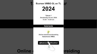 Examentraining Nederlands 2024 VMBO GL en TL [upl. by Andrien]