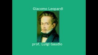 Il sistema dellideologia e della poetica leopardiana [upl. by Namsaj]