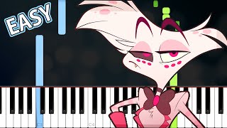 Hazbin Hotel  Addict Easy Piano Tutorial [upl. by Attecnoc713]