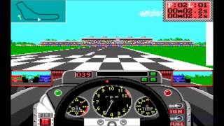 Grand Prix Circuit gameplay EGA graphics [upl. by Shaner]