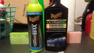 Meguiars hybrid ceramic wax vs Meguiars ultimate liquid wax [upl. by Zeiger]