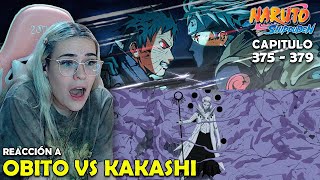 OBITO VS KAKASHI 🤯  REACCION A NARUTO SHIPPUDEN POR PRIMERA VEZ  375  379 [upl. by Aivatnuhs697]