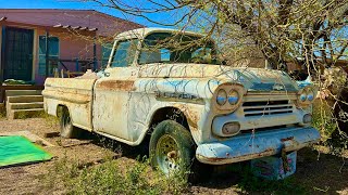 ‘59 Chevy pickup ABANDONED 48 years ago will it run [upl. by Delano]