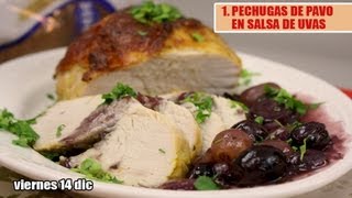 1PECHUGAS DE PAVO EN SALSA DE UVAS [upl. by Aspasia]