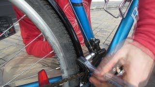 How to Replace and Adjust the Front DerailleurShifter Cable on a Bicycle [upl. by Tullus640]