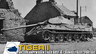 New rare Tiger II quotKönigstigerquot WW2 Footage [upl. by Nillok]