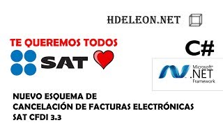 Nuevo esquema de cancelación de facturas electrónicas en C Net  CFDI 33 SAT [upl. by Imugem]