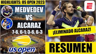 Carlos Alcaraz vs Daniil Medvedev  RESUMEN HIGHLIGHTS semifinales  US Open 2023 [upl. by Bouldon]